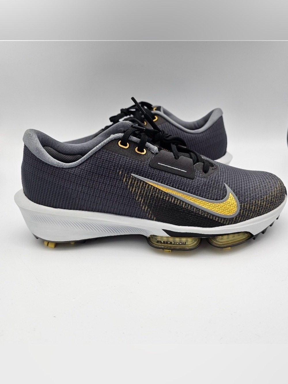 Nike Air Zoom Infinity Tour 2 Golf 'Black Infinite Gold' Golf Shoes Mens Size 10